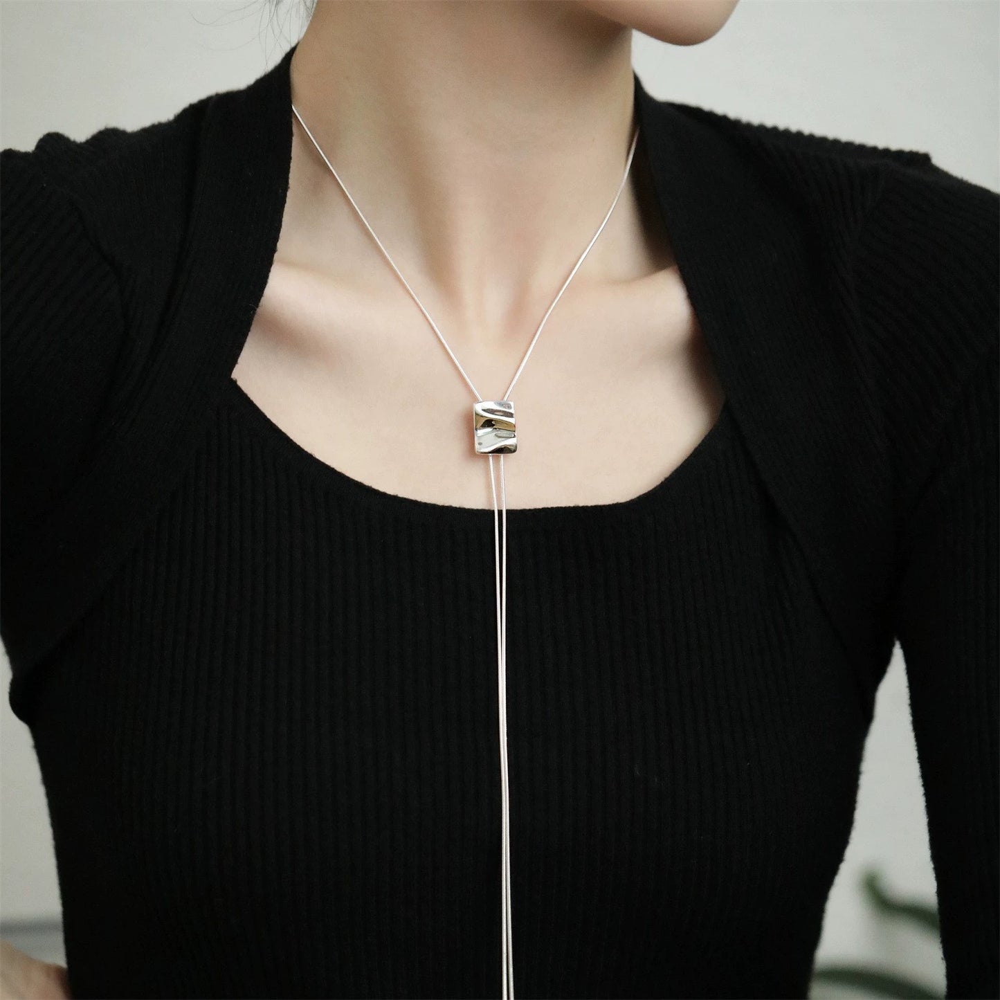 ネックレス ペンダント Y字 ループタイ レディース 女性 商品画像2