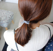 ヘアゴム 髪ゴム レディース 女性 女の子 ヘアアクセサリー 編み込み 3連 3重 結び目 髪飾り まとめ髪 ヘアアレンジ かわいい おしゃれ 普段使い デイリー