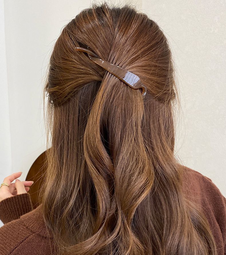 ヘアクリップ バナナクリップ レディース ヘアアクセサリー 髪留め 髪飾り 商品画像3