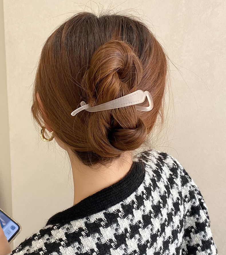 ヘアクリップ バナナクリップ レディース ヘアアクセサリー 髪留め 髪飾り 商品画像4