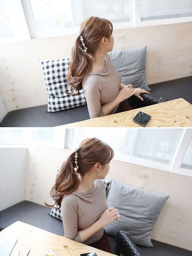 バナナクリップ ヘアクリップ 2個組 女性 ヘアアクセサリー 髪留め 商品画像4
