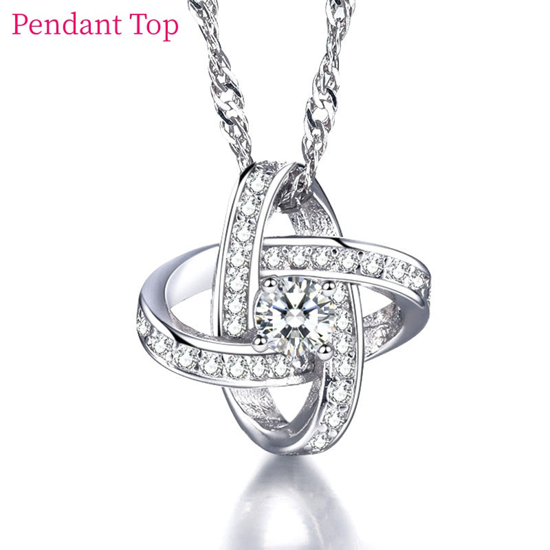 ペンダントトップ ペンダントヘッド チャーム レディース 女性 アクセサリーパーツ ファッション雑貨 小物 フラワー クロスリング ラインストーン シルバーカラー シンプル かわいい キュート エレガント キラキラ プレゼント ギフト
