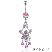 ボディピアス へそピアス 単品 1個 レディース アクセサリー バナナバーベル ラインストーン 女性 キラキラ 可愛い おしゃれ カーブドバーベル プレゼント 誕生日 記念日 贈り物 ギフト ファッション小物