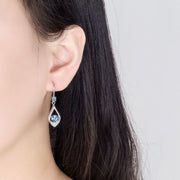 フックピアス レディース アクセサリー ラインストーン ドロップ しずく モチーフ 上品 キラキラ おしゃれ プレゼント ギフト