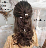 ヘアピン レディース 髪飾り ヘッドドレス 18本セット フェイクパール ヘアアクセサリー 髪留め かんざし パール調 結婚式 ウェディング パーティー 記念日
