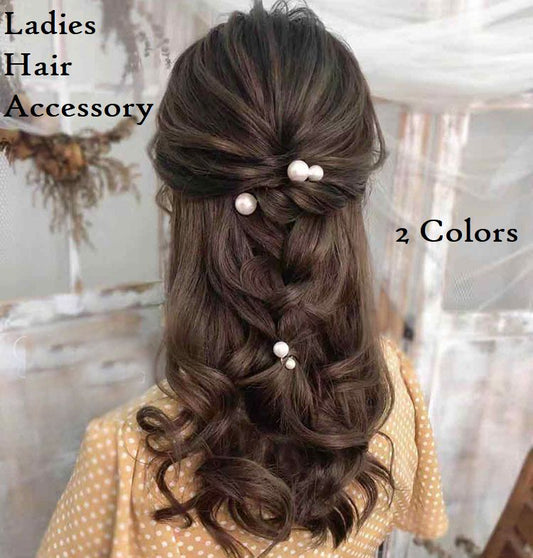 ヘアピン レディース 髪飾り ヘッドドレス 18本セット フェイクパール 商品画像