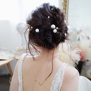 ヘアピン レディース 髪飾り ヘッドドレス 18本セット フェイクパール ヘアアクセサリー 髪留め かんざし パール調 結婚式 ウェディング パーティー 記念日