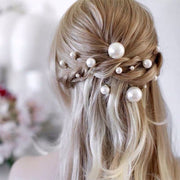 ヘアピン レディース 髪飾り ヘッドドレス 18本セット フェイクパール ヘアアクセサリー 髪留め かんざし パール調 結婚式 ウェディング パーティー 記念日