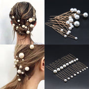 ヘアピン レディース 髪飾り ヘッドドレス 18本セット フェイクパール ヘアアクセサリー 髪留め かんざし パール調 結婚式 ウェディング パーティー 記念日