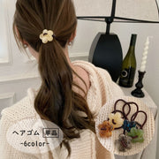ヘアゴム 単品 1本 髪ゴム レディース 女性 婦人 ヘアアクセサリー ファッション小物 フラワー お花 シンプル 髪飾り まとめ髪 かわいい おしゃれ