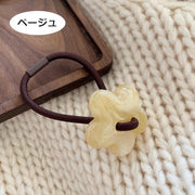 ヘアゴム 単品 1本 髪ゴム レディース 女性 婦人 ヘアアクセサリー ファッション小物 フラワー お花 シンプル 髪飾り まとめ髪 かわいい おしゃれ