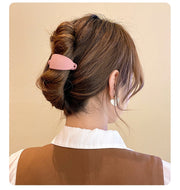 ヘアクリップ バナナクリップ レディース 女性 ヘアアクセサリー 単色 幅広 髪留め 髪飾り まとめ髪 ヘアアレンジ 簡単 かわいい シンプル キュート 上品 きれいめ お出かけ 通勤 オフィス ワイン 青 ピンク ネイビー 茶