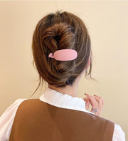 ヘアクリップ バナナクリップ レディース 女性 ヘアアクセサリー 単色 幅広 髪留め 髪飾り まとめ髪 ヘアアレンジ 簡単 かわいい シンプル キュート 上品 きれいめ お出かけ 通勤 オフィス ワイン 青 ピンク ネイビー 茶
