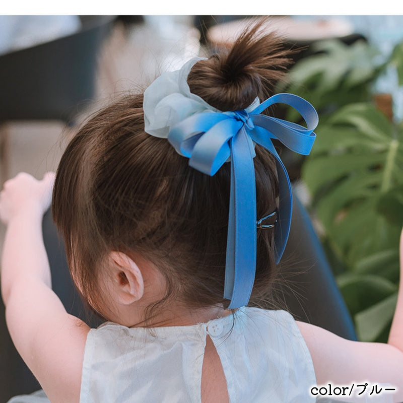 ヘアゴム シュシュ リボン キッズ 子供用 女の子 商品画像4