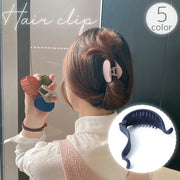 ヘアクリップ バナナクリップ レディース 女性用 ヘアアクセサリー ソリッドカラー 単色 シンプル ヘアアレンジ まとめ髪 髪留め 髪飾り きれいめ お出かけ お呼ばれ おしゃれ 大人かわいい