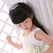 ティアラ キッズ 子供用 王冠 クラウン ヘアアクセサリー 髪飾り ラインストーン ハート かわいい キラキラ 発表会 結婚式 仮装 女の子