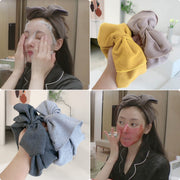 ヘアバンド 洗面用 レディース 女性 ヘッドバンド リボン 幅広 ワイド 無地 単色 シンプル お洒落 可愛い 普段使い デイリー 洗顔 お風呂 バス用品 お風呂グッズ 日用品雑貨