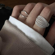 指輪 リング レディース 女性用 ファッション小物 オープンリング 重ね付け レイヤード 2連 多連 ボリューム おしゃれ エレガント かわいい 上品 プレゼント ギフト 誕生日 記念日 デイリー 普段使い