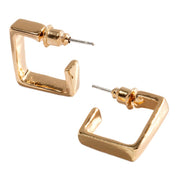ピアス スタッドピアス アクセサリー レディース 女性用 方形 ゴールドカラー 金色 可愛い シンプル おしゃれ 上品 ギフト 記念日 誕生日 プレゼント 贈り物 ファッション小物 婦人用