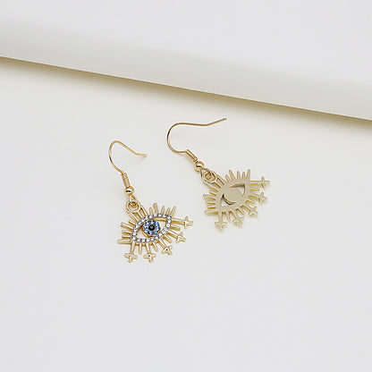 ピアス フックピアス プロビデンスの目 ラインストーン アクセサリー レディース 商品画像4