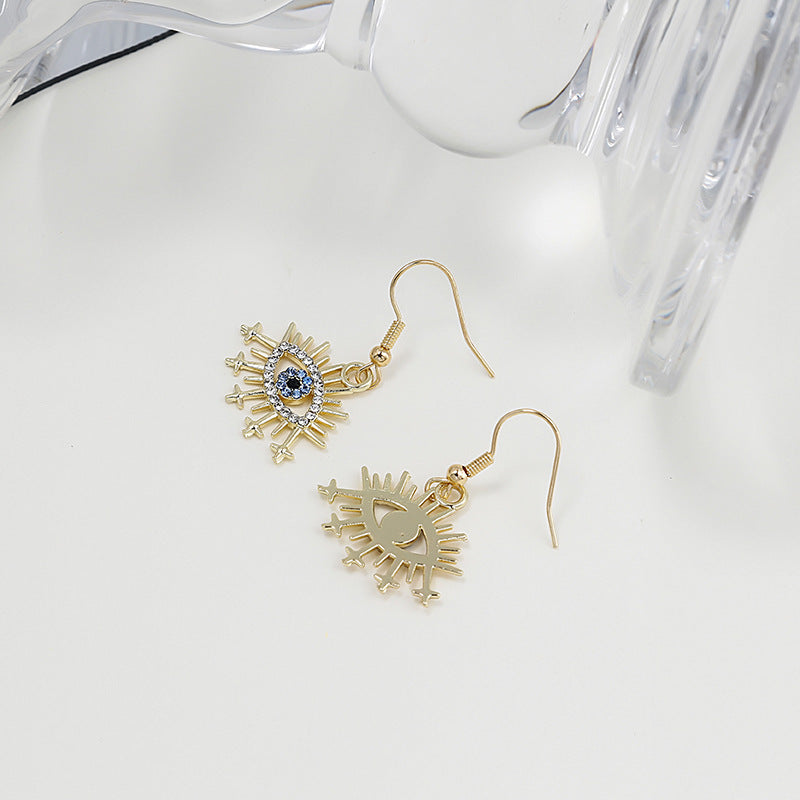 ピアス フックピアス プロビデンスの目 ラインストーン アクセサリー レディース 商品画像5