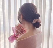 ヘアクリップ 鳥の巣 レディース 女性 ヘアアクセサリー 髪飾り バードネスト ヘアホルダー ポニーテール お団子