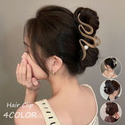 ヘアクリップ レディース ヘアアクセサリー バンスクリップ ウェーブ フェイクパール パール調 おしゃれ かわいい きれいめ 上品 大人女子 女性