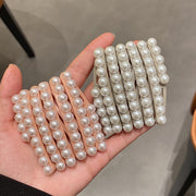 カチューシャ レディース ヘアアクセサリー 髪飾り 髪留め 折りたたみ 伸縮式 パール風 ヘアアレンジ おしゃれ 携帯 持ち運び