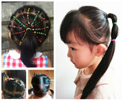 ヘアゴム 約500個入り 髪ゴム ヘアアクセサリー キッズ ベビー 子供 赤ちゃん 髪留め 髪飾り ヘアアレンジ かわいい おしゃれ ブラック カラフル