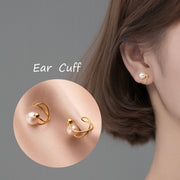 イヤーカフ レディース アクセサリー フェイクピアス パール調 フェイクパール 上品 きれいめ フォーマル かわいい おしゃれ 女性 大人女子 婦人 プレゼント