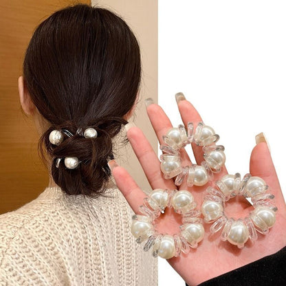 ヘアゴム 4個セット スプリングゴム 髪ゴム レディース ヘアアクセサリー 商品画像4