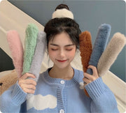 パッチンバンドシュシュ ワンタッチ ヘアゴム レディース ヘアアクセサリー ぱっちんバンド ブレスレット フェイクファー ロール式 棒状 ポニーテール ヘアアレンジ