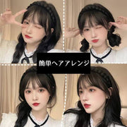 カチューシャ レディース ヘアアクセサリー 髪飾り 三つ編み 編み込み ツイスト つけ毛 ウィッグ エクステ 自然 ヘアアレンジ