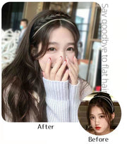 カチューシャ レディース ヘアアクセサリー 髪飾り 三つ編み 編み込み ツイスト つけ毛 ウィッグ エクステ 自然 ヘアアレンジ