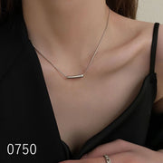ネックレス ペンダント チェーン アクセサリー ジュエリー レディース シンプル おしゃれ カジュアル 上品 シルバーカラー ゴールドカラー 小さめ ファッション小物 女性 ハート パール 二重 プレート バー 小ぶり