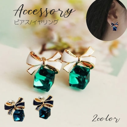 スタッドピアス イヤリング レディース 女性用 アクセサリー リボン 商品画像