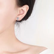 ピアス 両耳用 スタッドピアス アクセサリー レディース 女性 婦人 ラインストーン 花 フラワー かわいい おしゃれ ギフト プレゼント ファッション雑貨