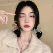 ヘアクリップ バンスクリップ 髪留め レディース 女性用 ヘアアクセサリー 髪飾り 蝶 無地 マット クリア 可愛い おしゃれ カジュアル まとめ髪 ヘアアレンジ 普段使い おでかけ メイク 洗顔 入浴