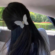 ヘアクリップ バンスクリップ 髪留め レディース 女性用 ヘアアクセサリー 髪飾り 蝶 無地 マット クリア 可愛い おしゃれ カジュアル まとめ髪 ヘアアレンジ 普段使い おでかけ メイク 洗顔 入浴