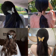 ヘアクリップ バンスクリップ 髪留め レディース 女性用 ヘアアクセサリー 髪飾り 蝶 無地 マット クリア 可愛い おしゃれ カジュアル まとめ髪 ヘアアレンジ 普段使い おでかけ メイク 洗顔 入浴