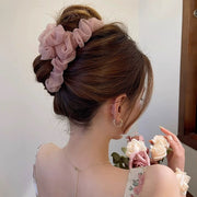 ヘアクリップ バンスクリップ 髪留め レディース 女性 婦人 ヘアアクセサリー レース フリル 髪飾り 蝶結び ヘアアレンジ 上品 エレガント 高級感 高見え おしゃれ かわいい 普段使い デイリー 通勤 通学