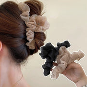 ヘアクリップ バンスクリップ 髪留め レディース 女性 婦人 ヘアアクセサリー レース フリル 髪飾り 蝶結び ヘアアレンジ 上品 エレガント 高級感 高見え おしゃれ かわいい 普段使い デイリー 通勤 通学