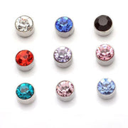 ピアス マグネットピアス マグピ 12ペア 24個セット レディース メンズ ユニセックス アクセサリー 小さめ 小ぶり 穴あけ不要 ラウンド 丸 ラインストーン 磁石 お洒落 耳飾り ファッション小物 プレゼント ギフト 女性 男性 男女兼用