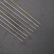 ネックレス チェーンのみ アクセサリー レディース メンズ ベネチアン ボックス アズキ あずき ピンチェーン スライド アジャスター シンプル 華奢 細身 上品 カジュアル フォーマル プレゼント ギフト 雑貨 ファッション小物 女性 男性 ゴールドカラー シルバーカラー