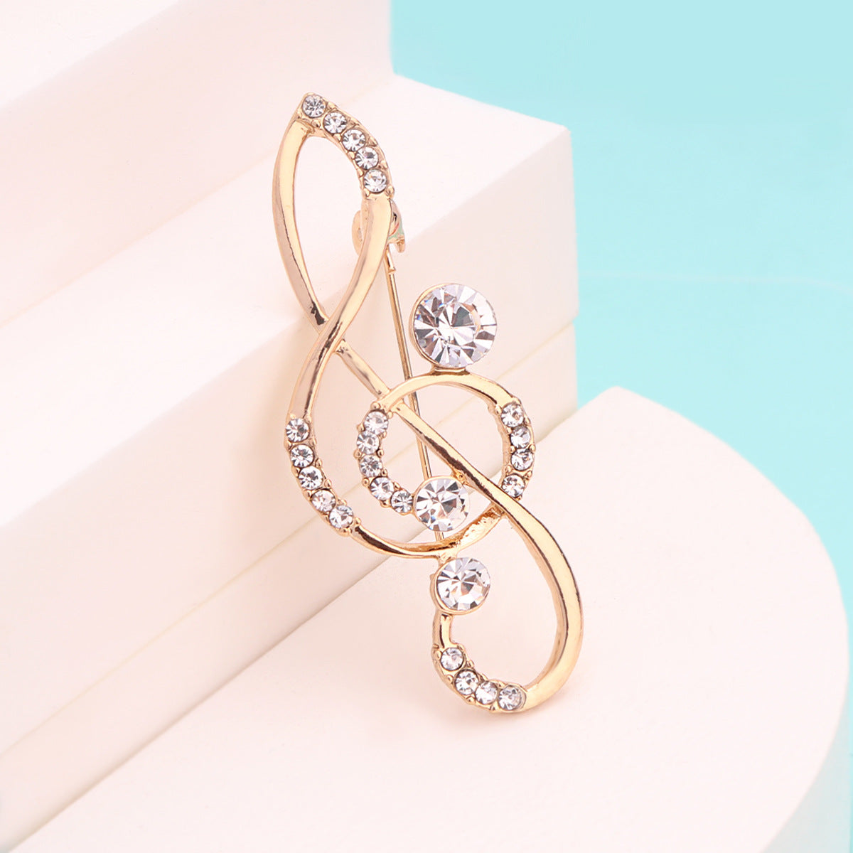 ピンブローチ レディース アクセサリー 音符 楽器 バイオリン 商品画像2