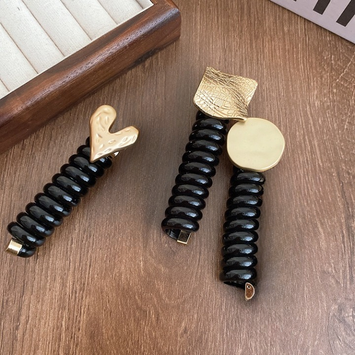 コイルポニー レディース ヘアアクセサリー スパイラルポニー ポニーテール フラワー 商品画像2
