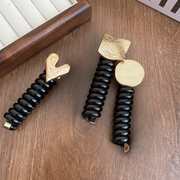 コイルポニー レディース ヘアアクセサリー スパイラルポニー ポニーテール フラワー ハート ニュアンス スパイラル ヘアタイ ぐるぐる スパイラルヘアリング 女性 女子 大人女子 まとめ髪