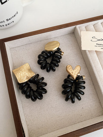コイルポニー レディース ヘアアクセサリー スパイラルポニー ポニーテール フラワー 商品画像5