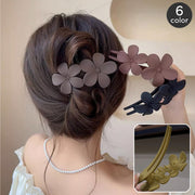 ヘアクリップ サイドバンスクリップ レディース ヘアアクセサリー フラワー 花 髪留め 髪飾り まとめ髪 ヘアアレンジ おしゃれ お出かけ カジュアル 普段使い デイリー 女性用