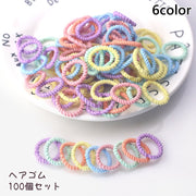 ヘアゴム 100個セット ミニ リングゴム レディース キッズ ベビー 小さめ 小さい ヘアアクセサリー ヘアアレンジ 普段使い デイリー おしゃれ かわいい
